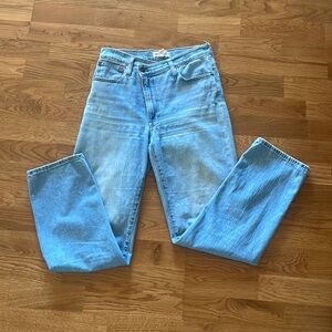 Madewell the perfect vintage straight jean with crossover waist size 25